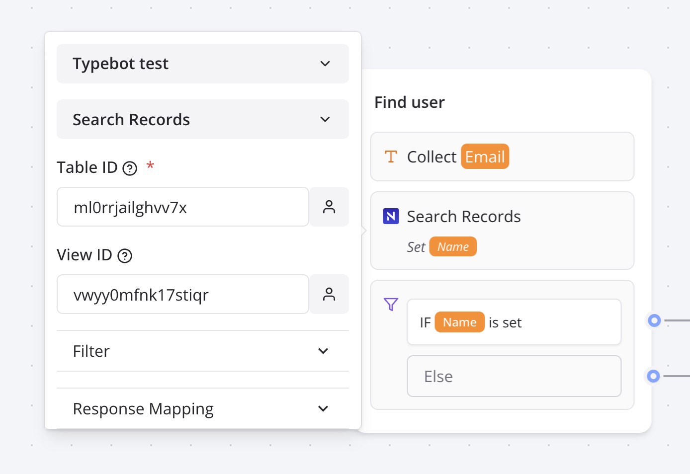 NocoDB block example